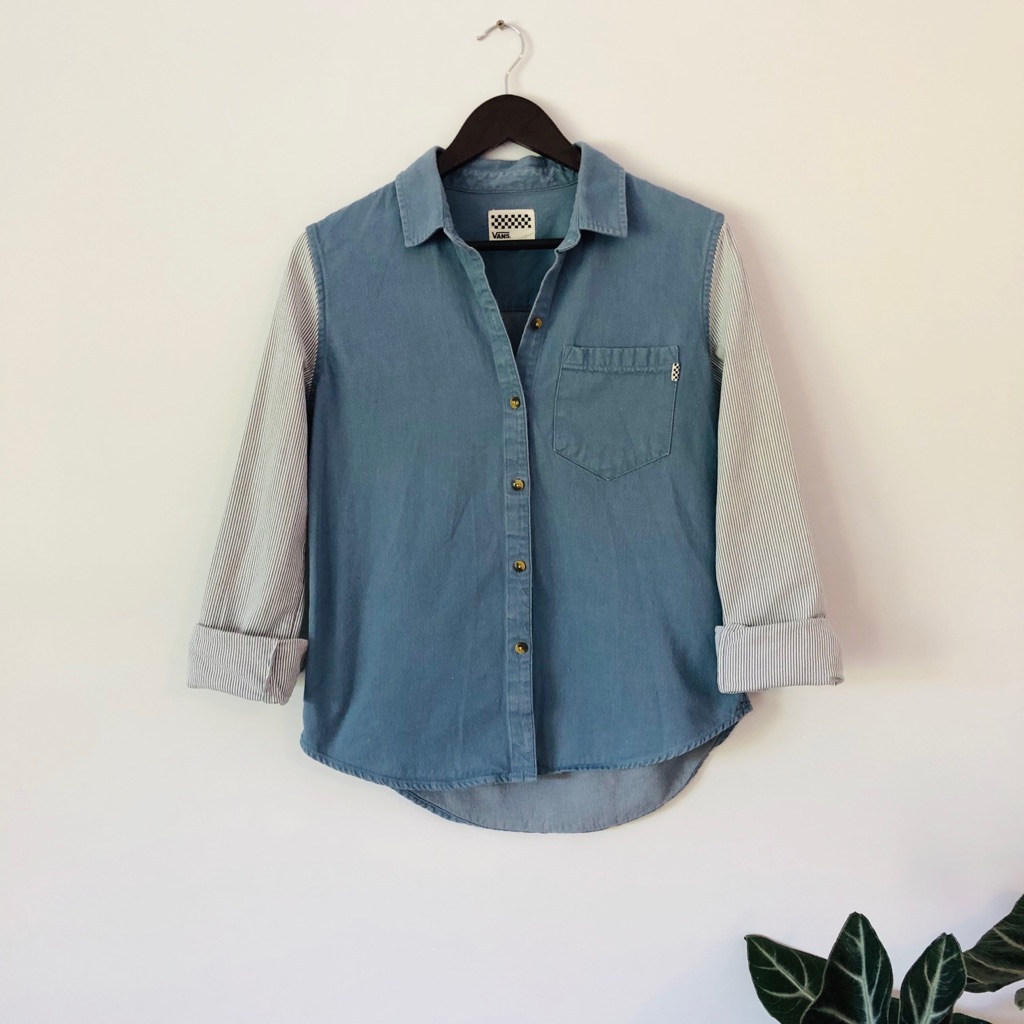Vans Denim/Railroad Stripe Button-Down Shirt